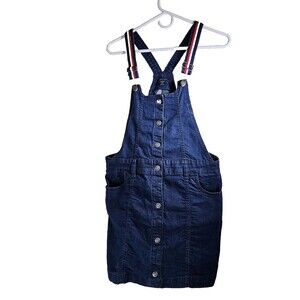 Tommy Hilfiger Denim Jeans Overall Skirt Girls Kids Size XL (16)